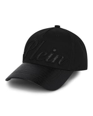 Philipp Plein Baseball Cap Cocco Signature - Black