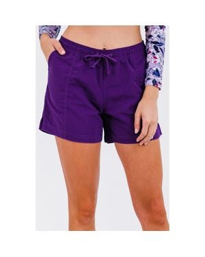 Calypsa Plus Size 4 Board Shorts - Purple