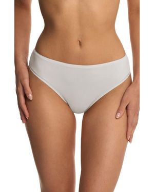 Natori Bliss Bare Stretch Cotton Thong - Brown