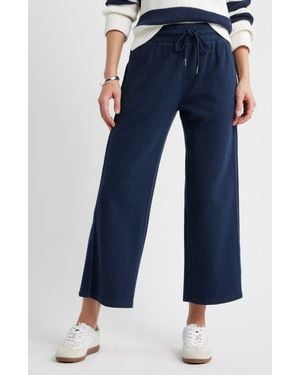 Caslon Ankle Wide Leg Travel Pants - Blue