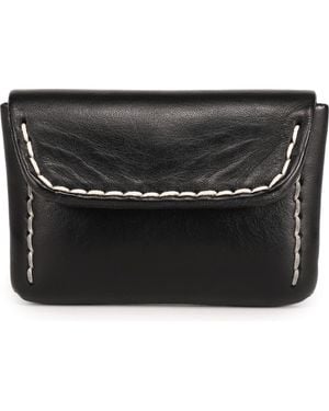 Old Trend Canna Genuine Leather Compact Card Holder - Black
