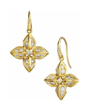 Syna Bloom Pod Earrings - Metallic
