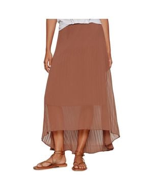 Sanctuary Meant To Be Pleated Midi Skirt - Brown