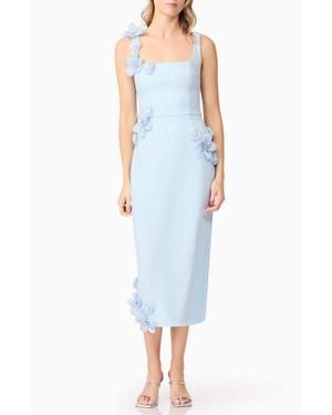 sachin and babi light blue dress Strapless Aqua Irregular Hem Sheath Short Dress – PollyBoutique main image 0