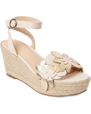 Jack Rogers Talahi Platform Wedge Sandal - Metallic