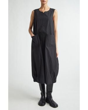 Melitta Baumeister Sleeveless Cotton & Nylon O-Line Dress - Black
