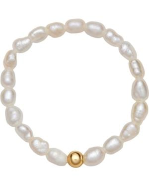 MADE BY MARY Pearl Strand Ring - Metallic