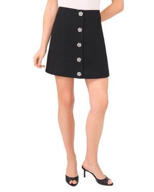 Cece Tweed Miniskirt - Black