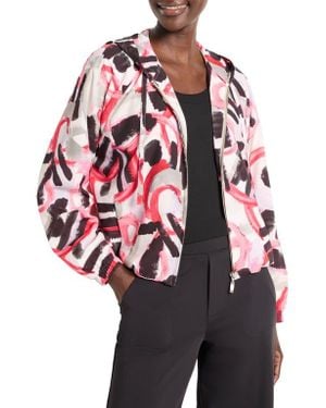 NZ ACTIVE by NIC+ZOE Graffiti Hooded Windbreaker - Red