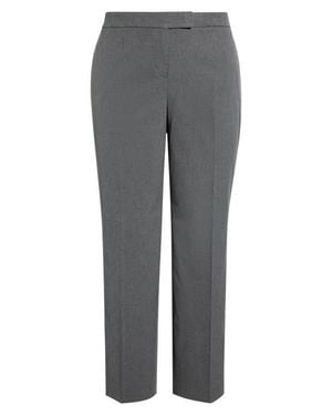 Kasper High Waist Straight Leg Pants - Gray