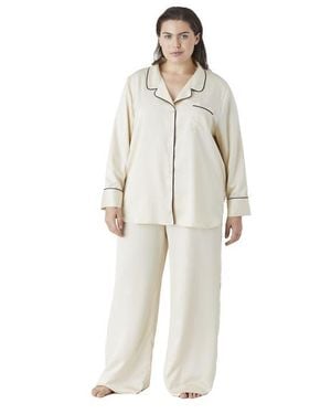 CUUP The Pajama Set Recycled Satin - White