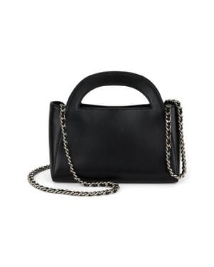 WE-AR4 The Moonlight Leather Top Handle Bag - Black