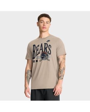Nike Chicago Bears Rewind Tri-Blend T-Shirt - Natural