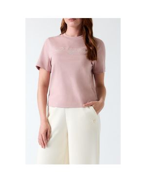 Guess Agena Logo T-Shirt - Pink