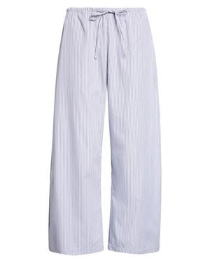 Leset Yoshi Stripe Cotton Blend Drawstring Pants - Blue