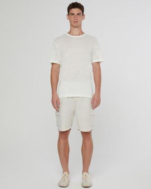 Onia Air Linen Pull-On Cargo - Gray