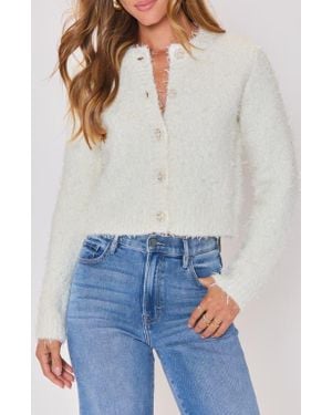 Vici Collection Snowy Day Textured Cardigan - Blue