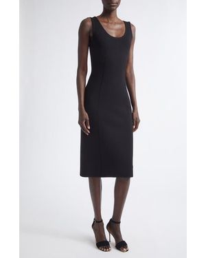 St. John Lynn Santa Roma Sweater Dress - Black