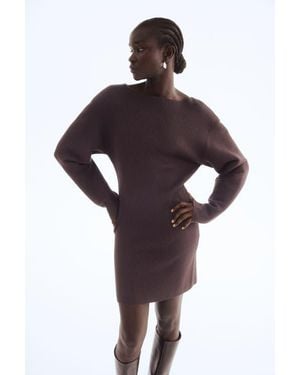 H&M Rib-Knit Dress - Black