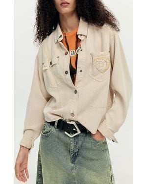 Desigual Denim Trucker Jacket - Natural
