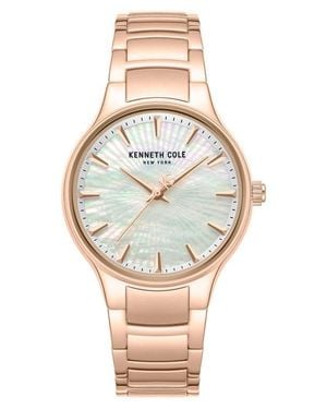 Kenneth Cole Mother-Of-Pearl Dial Bracelet Watch, 34Mm - Gray