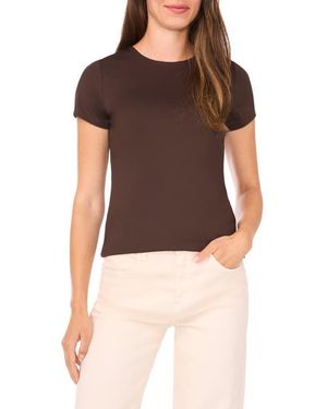Halogen® Essential Compression T-Shirt - Brown