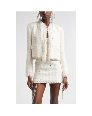 Area Tweed Lady Jacket - White