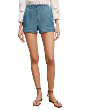 Veronica Beard Sally Denim Shorts - Blue