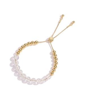 Classicharms Frostlily Azeztulite Crystal And Bead Bolo Bracelet - White