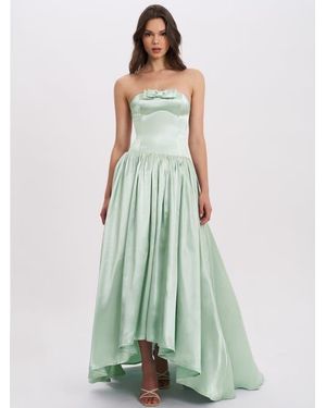 Miss Circle Lael Back Button Trailing Gown - Green