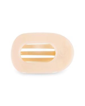 Teleties Flat Round Hair Clip - Natural