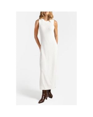Sunday Citizen Knit Slit Hem Nightgown - White
