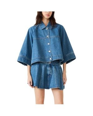 Steve Madden Rhode Denim Swing Jacket - Blue