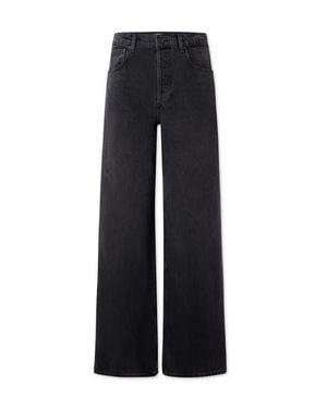 Boyish The Jovi Retro Wide Leg High Rise Jeans - Black