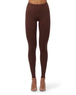 Naked Wardrobe High Waist Leggings - Brown