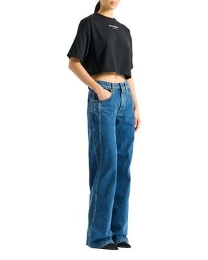 Balmain Embroidered Paris T-Shirt - Blue
