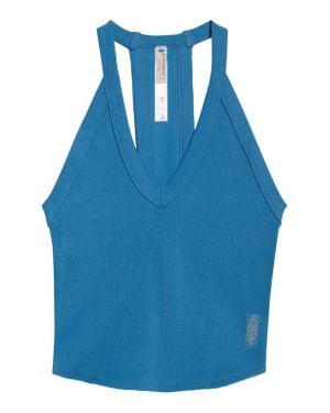 Free People Fp Movement All Clear Crop Racerback Tank - Blue