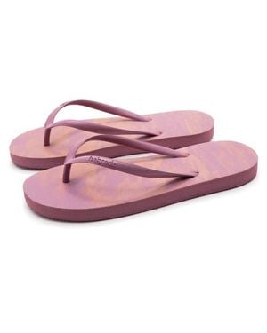 feel good Slimz Remix Natural Rubber Flip-Flip Thong Sandals - Pink