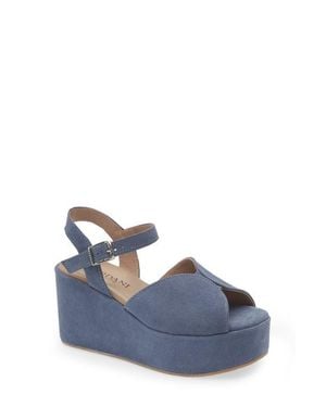 Cordani Jenna Platform Wedge Sandal - Blue