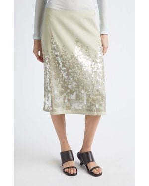 Paloma Wool Ara Paillette Skirt - Natural