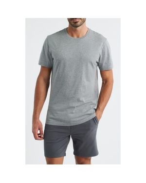 Mack Weldon Slim Fit Crewneck Pima Cotton T-Shirt - Gray
