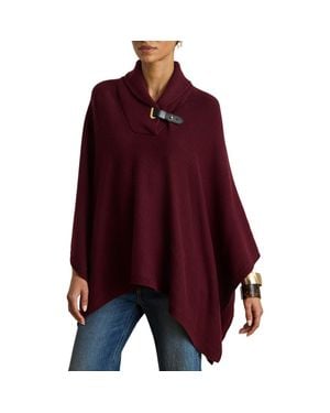 Ralph Lauren Wool Blend Cape - Purple