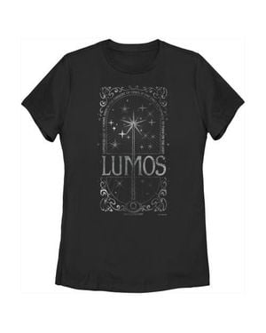 Harry Potter Lumos Happiness Spell Graphic T-Shirt - Black
