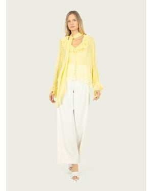 SECRET MISSION Davina Blouse - Yellow