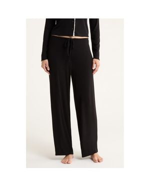 Open Edit Daydream Rib Lounge Pants - Black