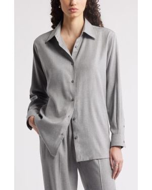Nordstrom Jet Set Button-Up Shirt - Gray
