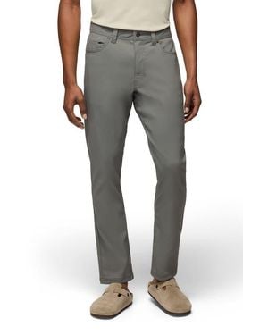 Prana Stretch Zion 5-Pocket Tapered Pants - Gray