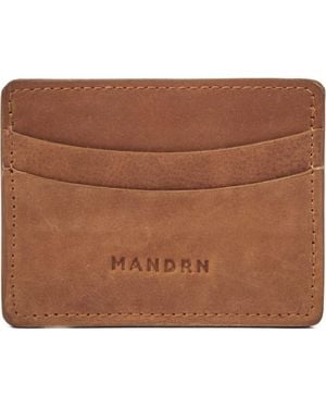 Mandrn Leather Cardholder - Brown