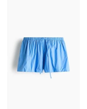 H&M Cotton Balloon Beach Shorts - Blue