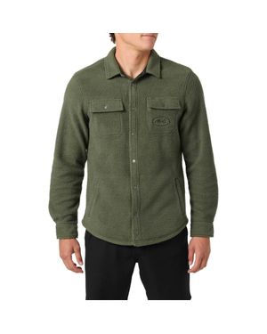 O'neill Sportswear Glacier Fleece Snap-Up Overshirt - Green